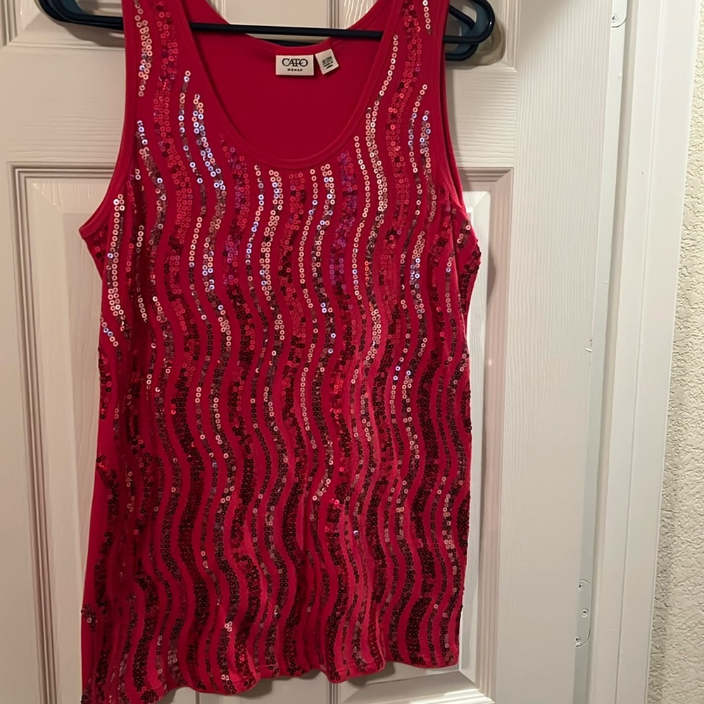 Sequined tank